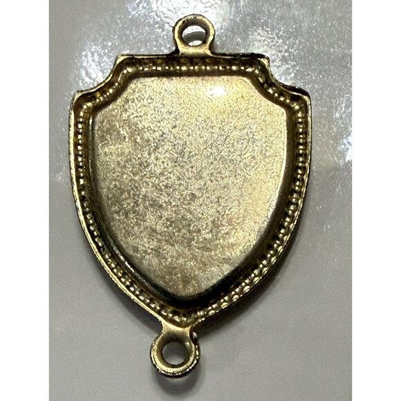 Vintage Texas Shield Pendant/Charm Gold tone - Picture 3 of 4